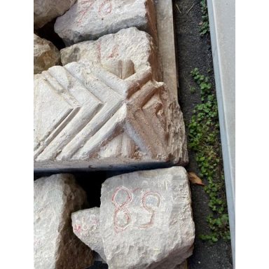 Old wall bricks from Old Sarum